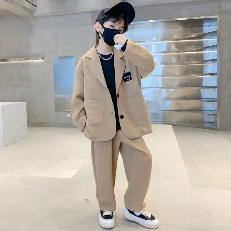 Kids Boys Suit Blazer+Pants Two Piece