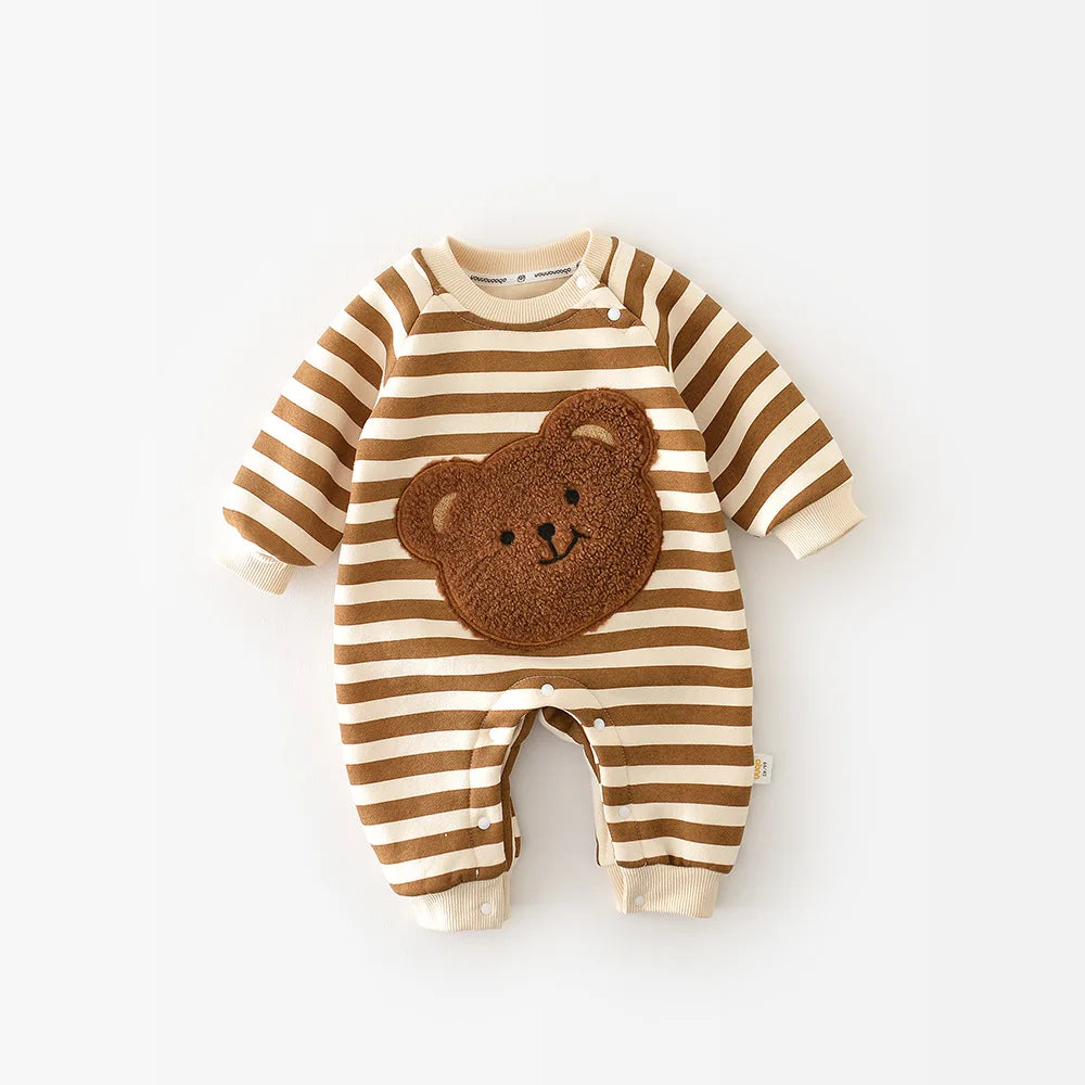 BORA MILANCEL One Piece Baby Suit with Adorable Bear Design