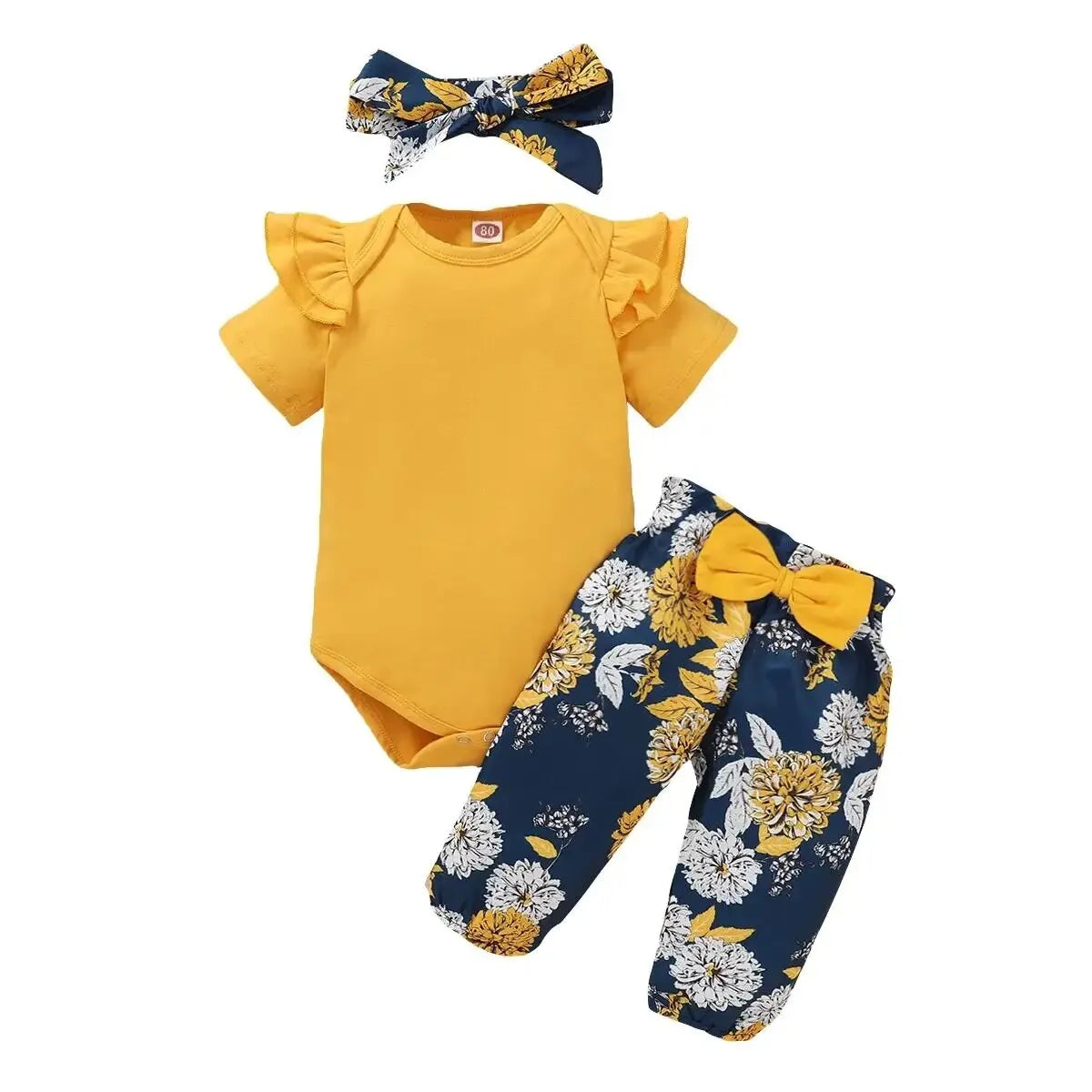 Newborn Baby Girls Clothing 3PCS Outfits