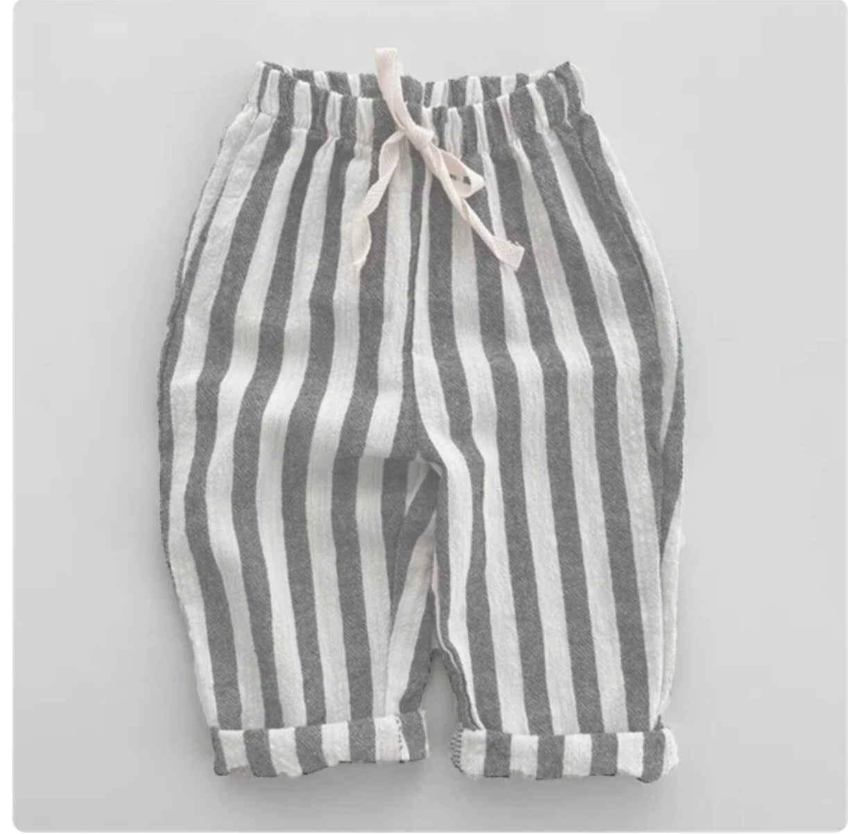 Cotton Stripe Pants for Boys