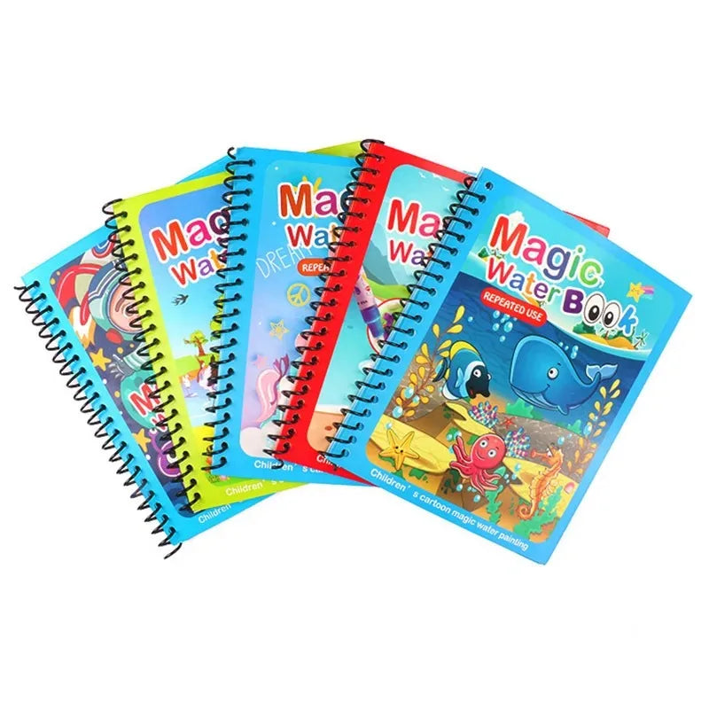 كتب رسم مائية سحرية جديدة للأطفال، كتب تلوين، ألعاب رسم للأطفال، هدايا أعياد الميلاد والكريسماس والعام الجديد للأولاد والبنات