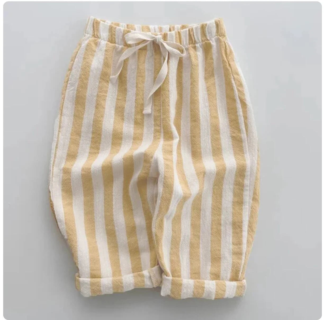 Cotton Stripe Pants for Boys