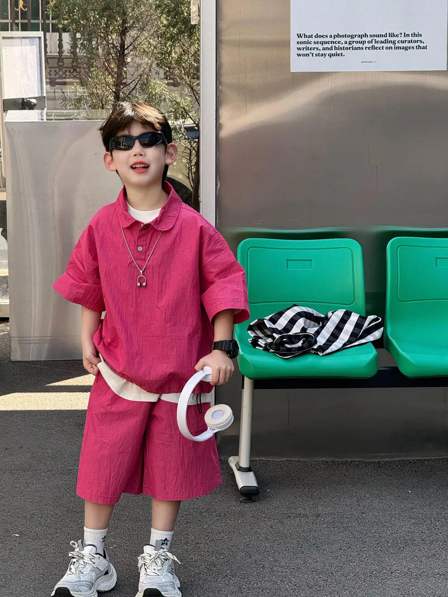 2025 Boys Simple Korean Style Casual Two-piece