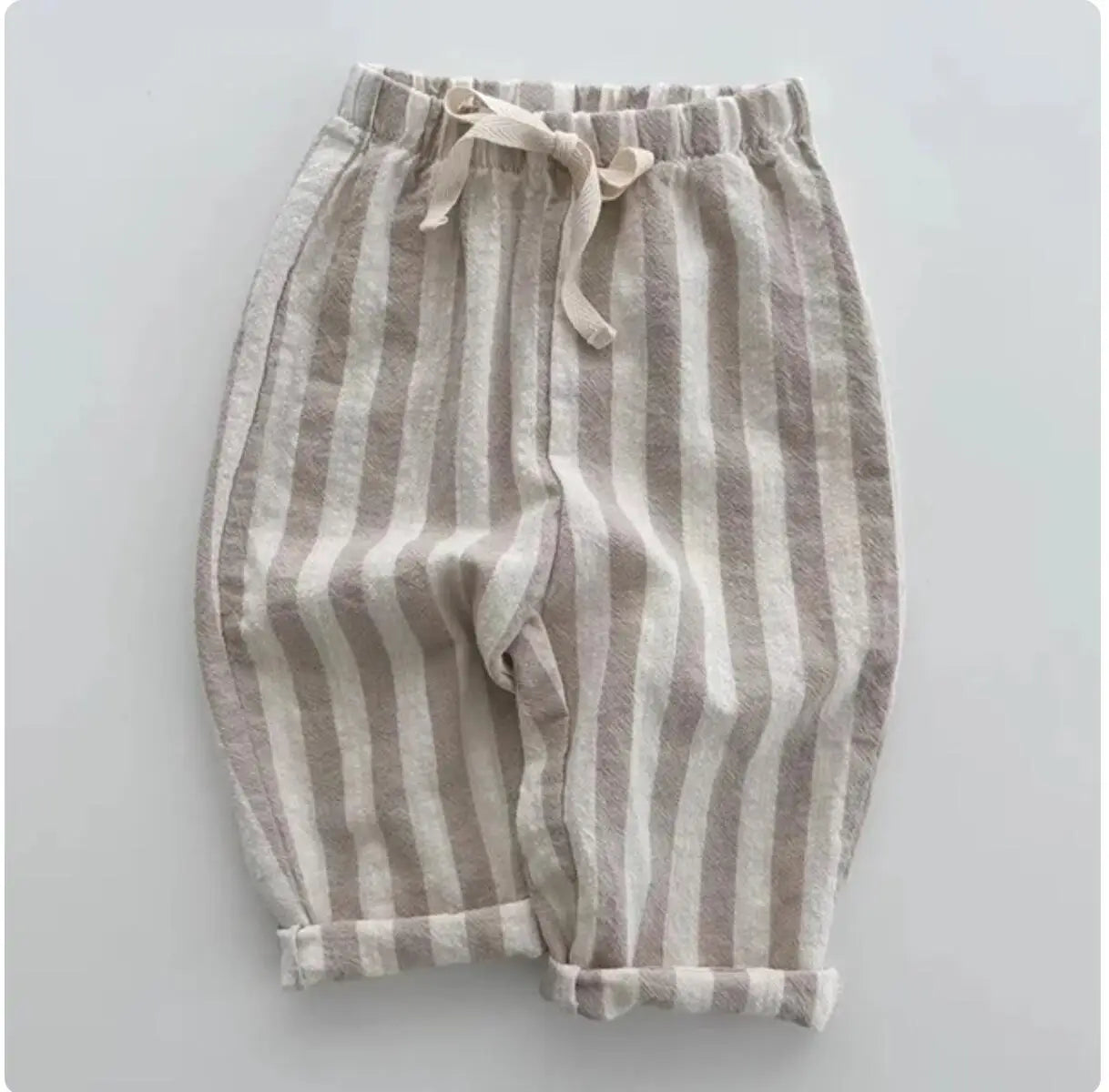 Cotton Stripe Pants for Boys