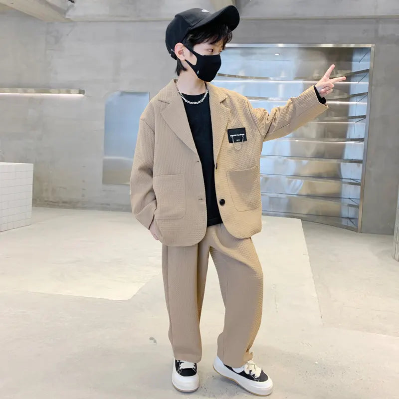 Kids Boys Suit Blazer+Pants Two Piece