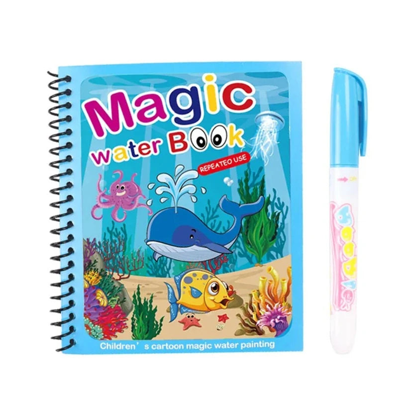كتب رسم مائية سحرية جديدة للأطفال، كتب تلوين، ألعاب رسم للأطفال، هدايا أعياد الميلاد والكريسماس والعام الجديد للأولاد والبنات
