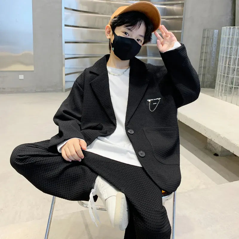Kids Boys Suit Blazer+Pants Two Piece