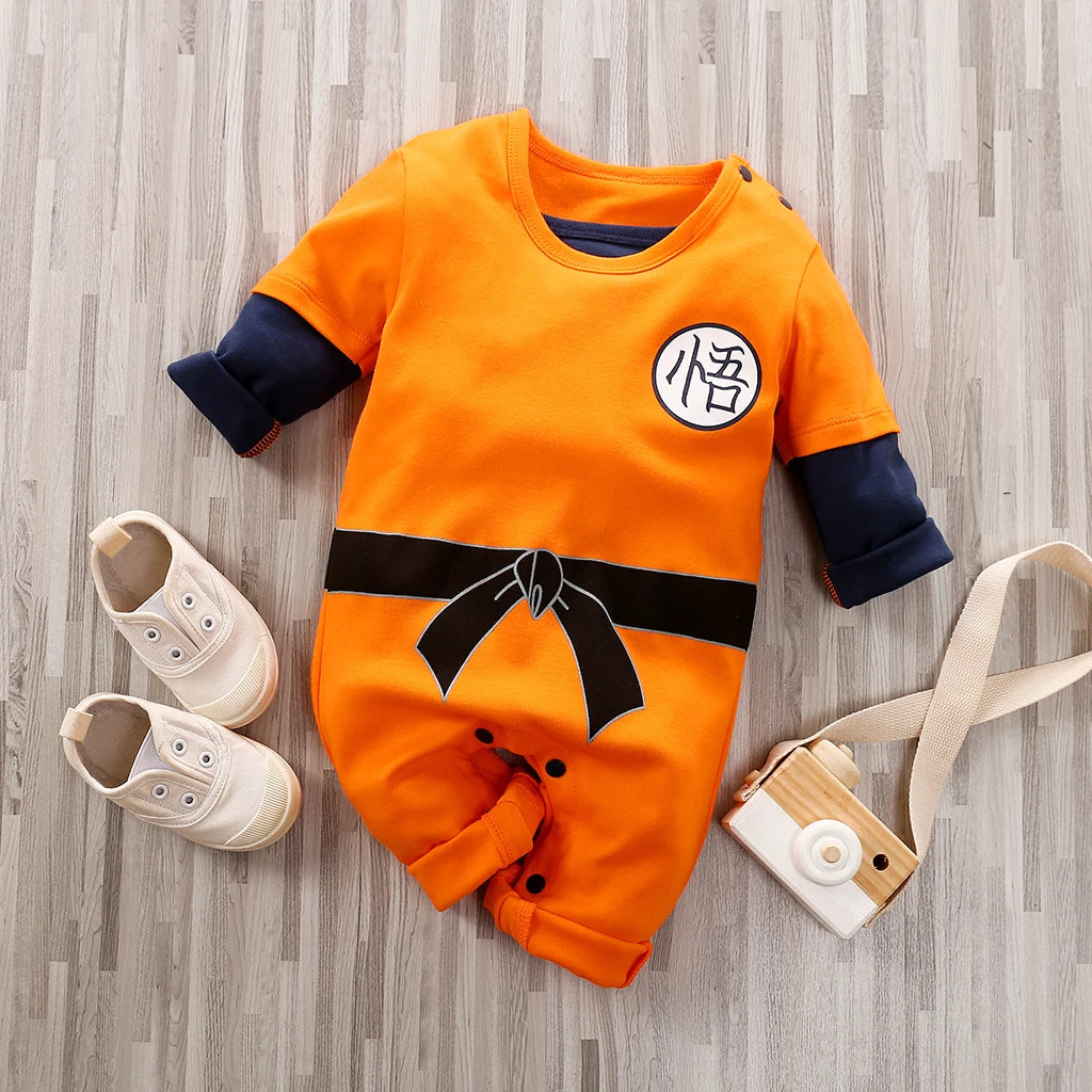 Baby Long sleeved Anime Orange Training Suit