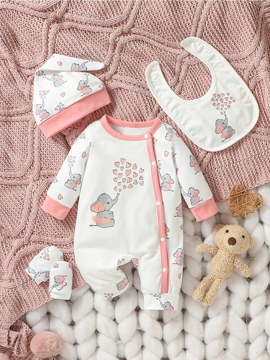 4Pcs Baby Long Sleeve All Seasons