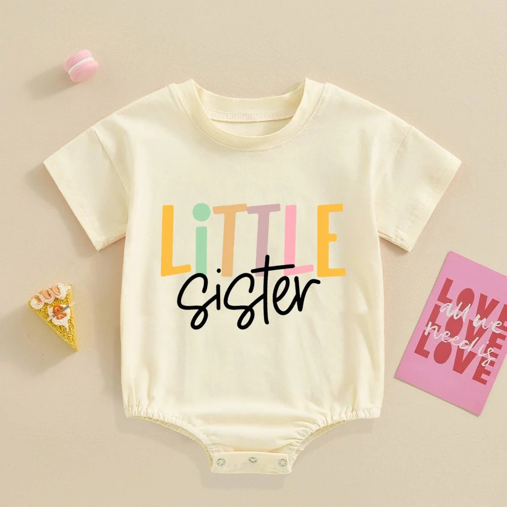 Big Brother Little Sister Print Family Matching Outfit Shirt