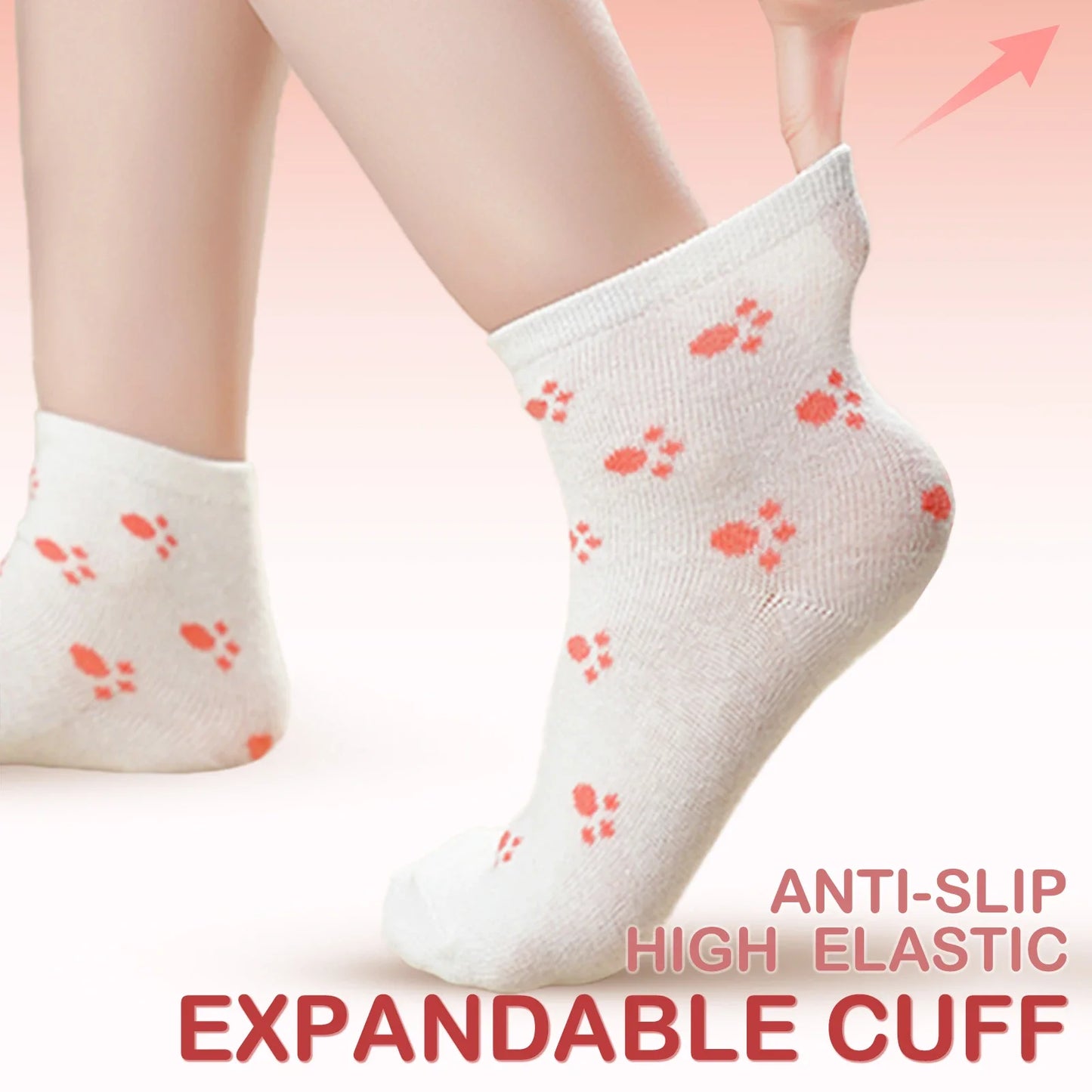 5Pairs/Lot Cotton Kids Anti-Slip Socks
