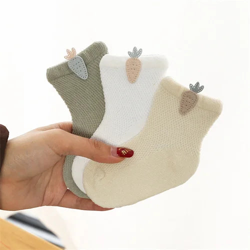 3Pairs/set Baby Socks Newborn