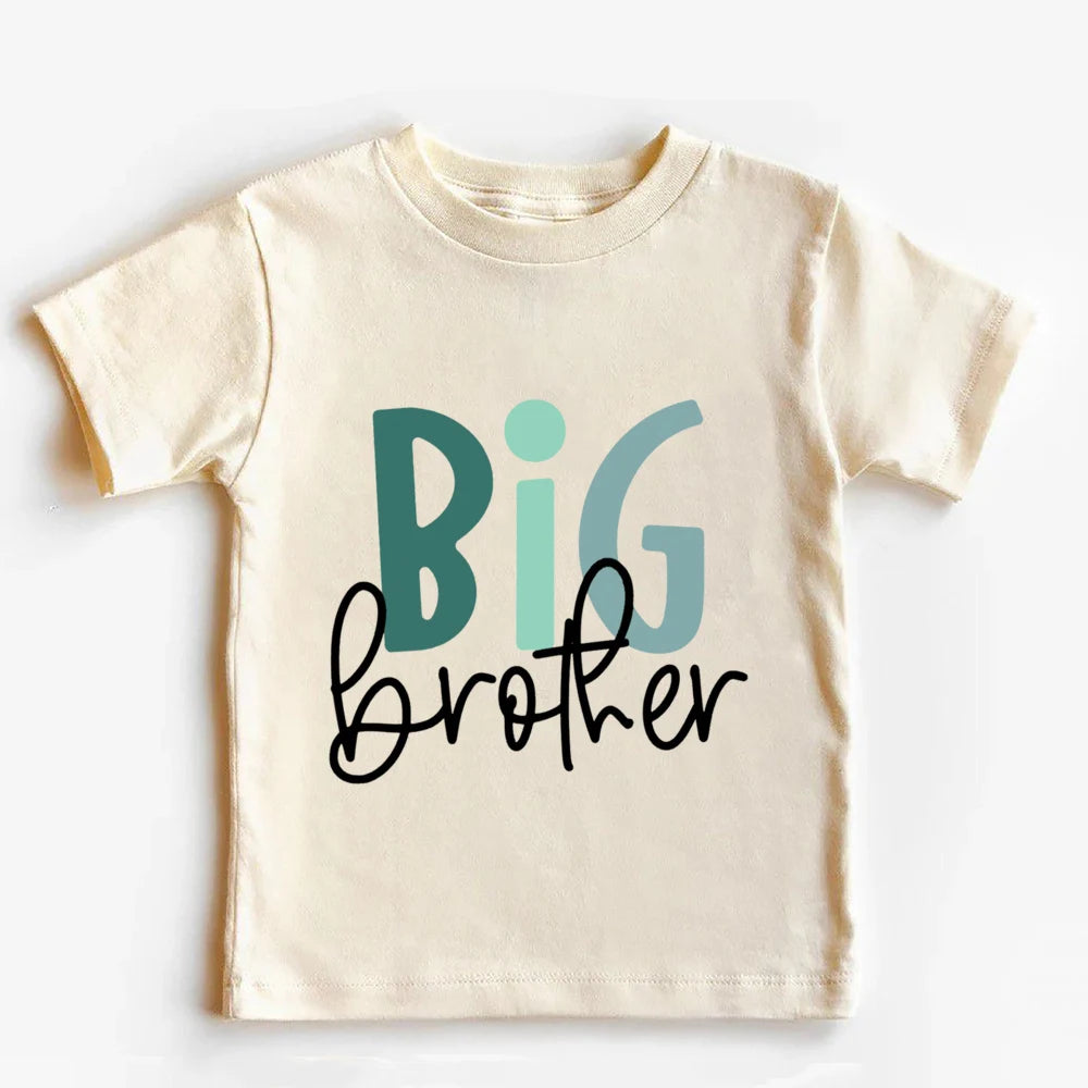 Big Brother Little Sister Print Family Matching Outfit Shirt