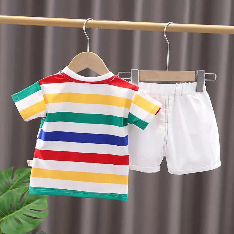Cute Cartoon Dinosaur Clothes Set New Kids Tracksuits