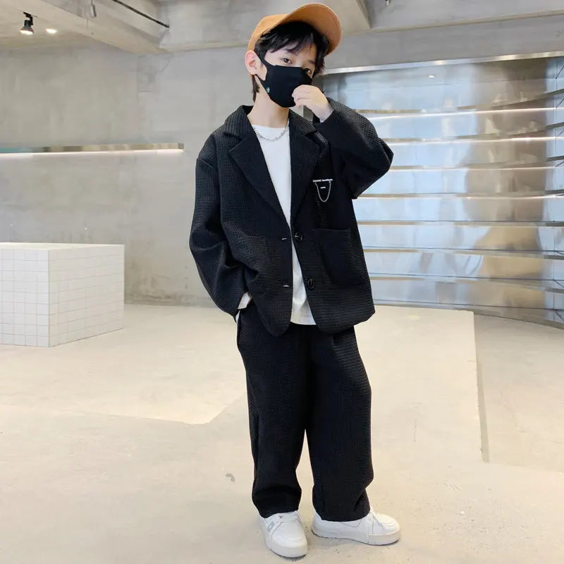 Kids Boys Suit Blazer+Pants Two Piece