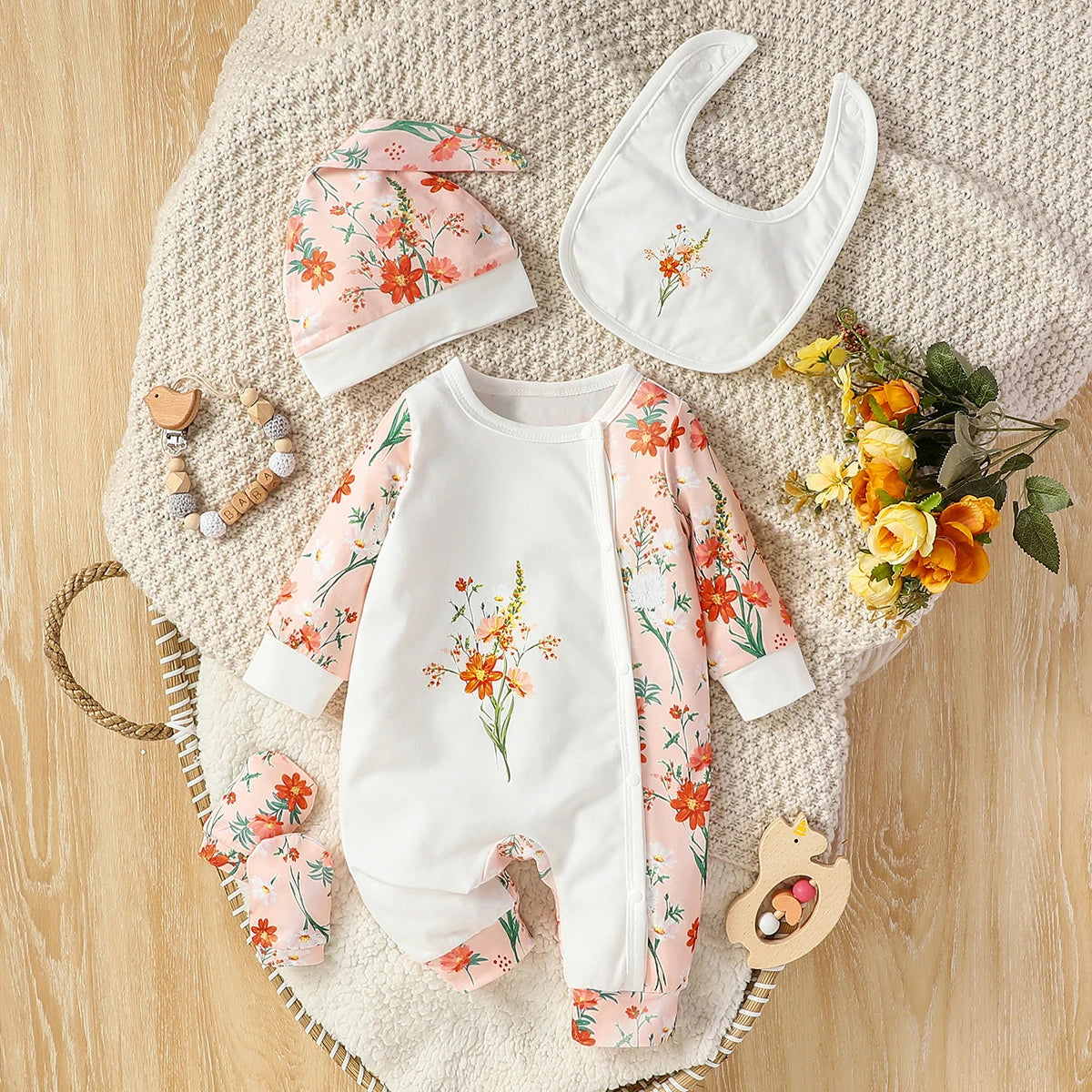 4Pcs Baby Long Sleeve All Seasons