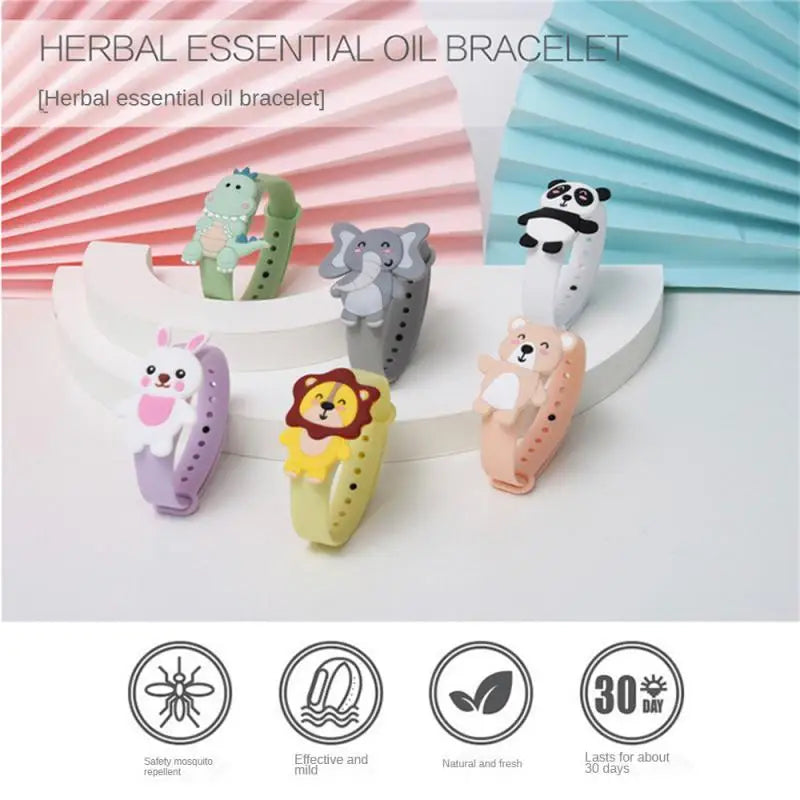 Mosquito Repellent Bracelets For Kid Cute Cartoon Silicone