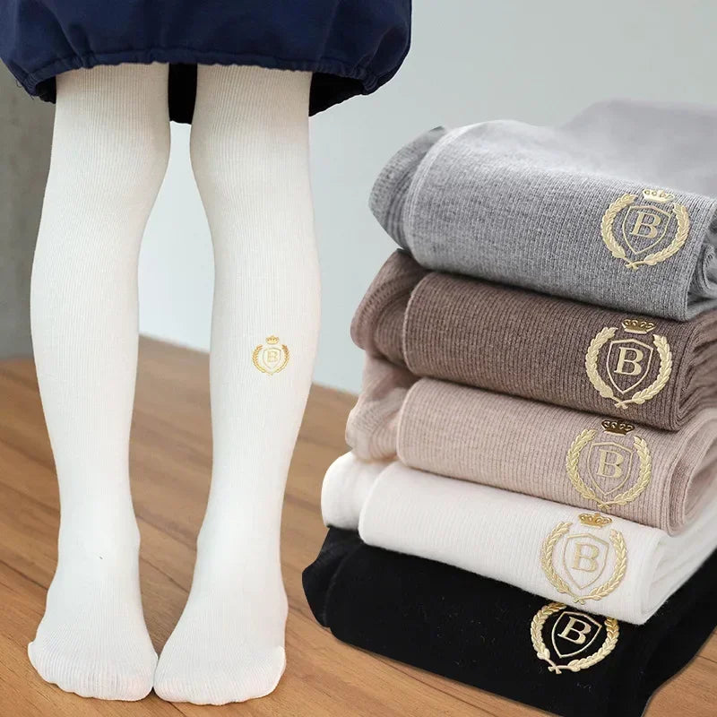 Korean Style Cotton Pantyhose for Kids Girl Height 80-145cm
