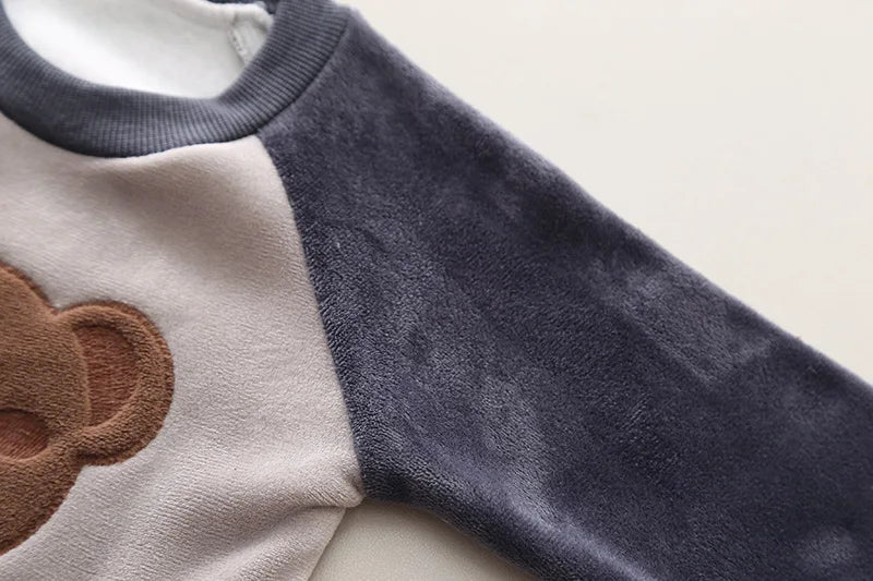BORA cute baby boy sports outfits 1-4 years with playful monkey design and soft fabric