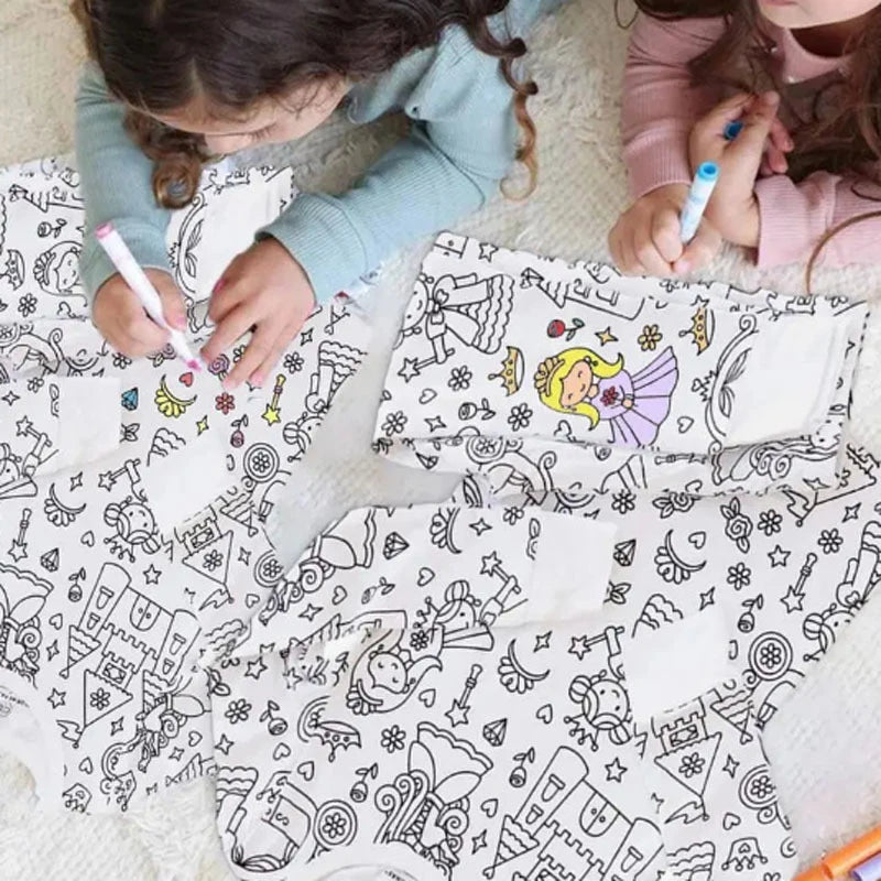 Colorable Two Piece Pajama Set
