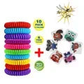 Waterproof DEET Free Citronella Mosquito Wristband Bracelets 10 Pack with 6 Patches