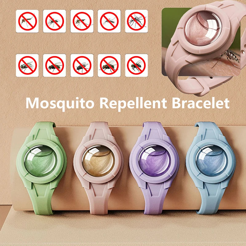 Kids Anti Mosquitoes Bite Wristband Outdoor Mosquitoes Repeller Bracelet With Natural Essential Oil Safe Effective Repeller Bugs
