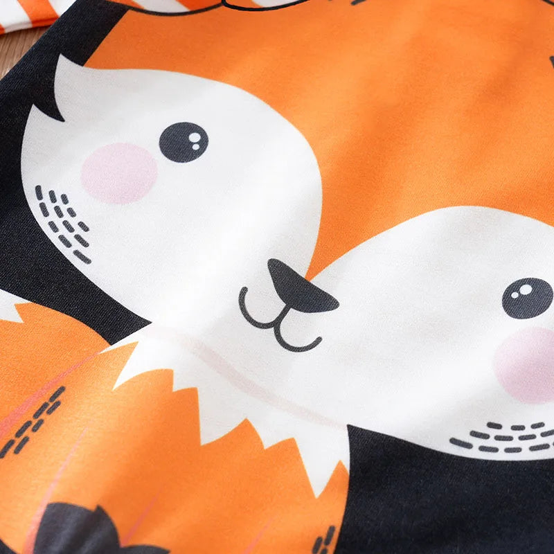 Baby Clothes Cute Cartoon Fox Print Comfortable And Soft