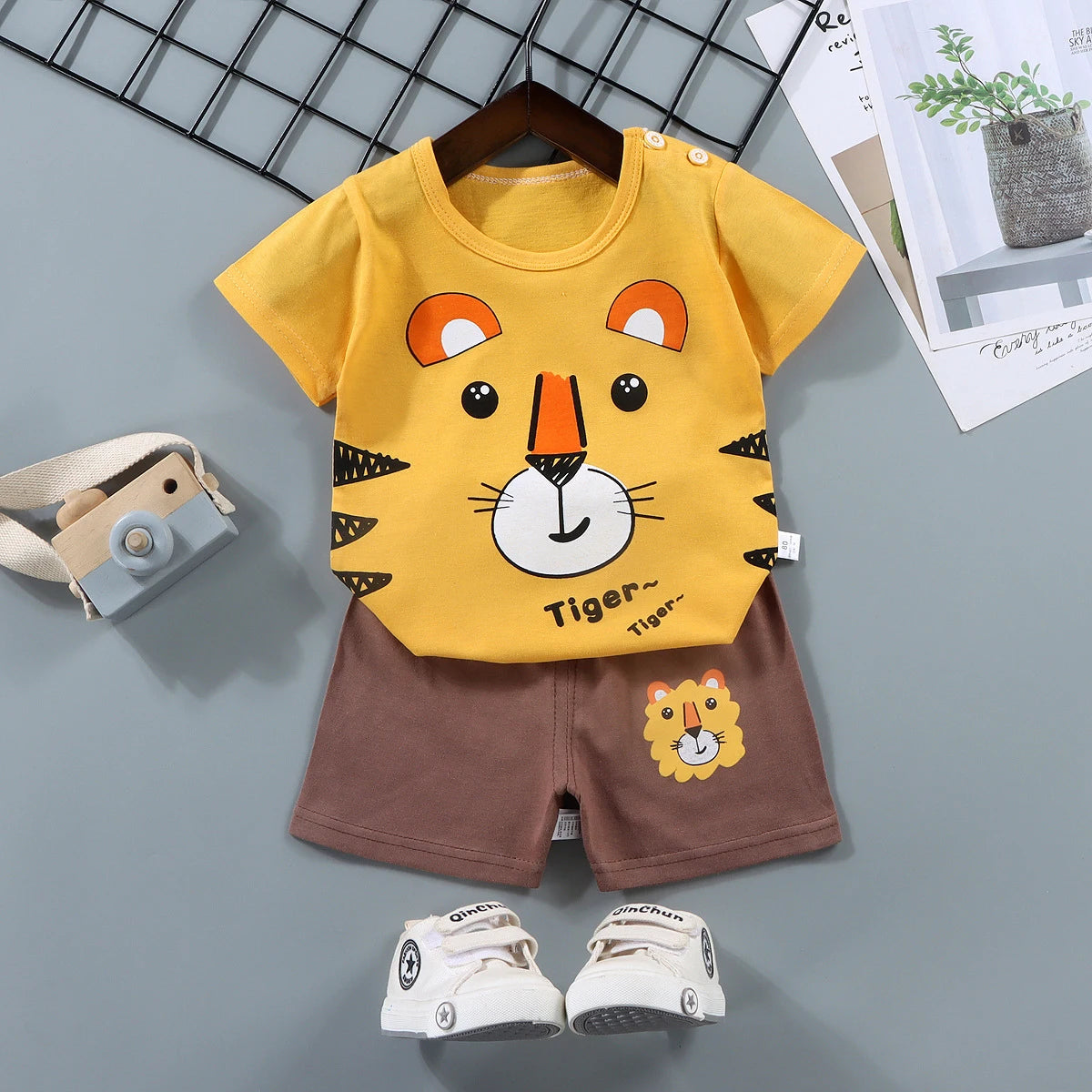 Boys Girl T-shirt Shorts 2PCS Summer