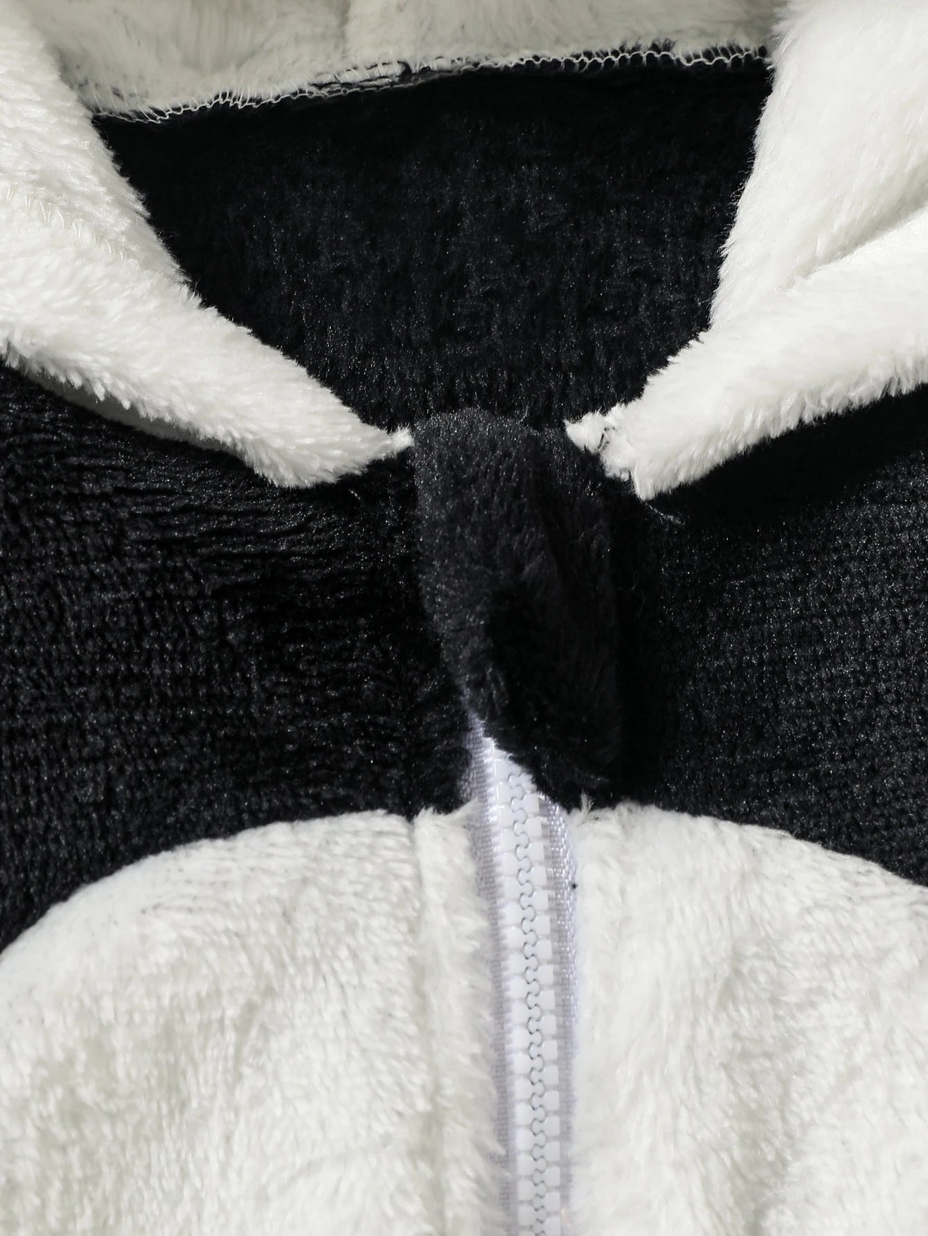 Cute Autumn/Winter Long Sleeve Cartoon Plush Hooded Jumpsuit