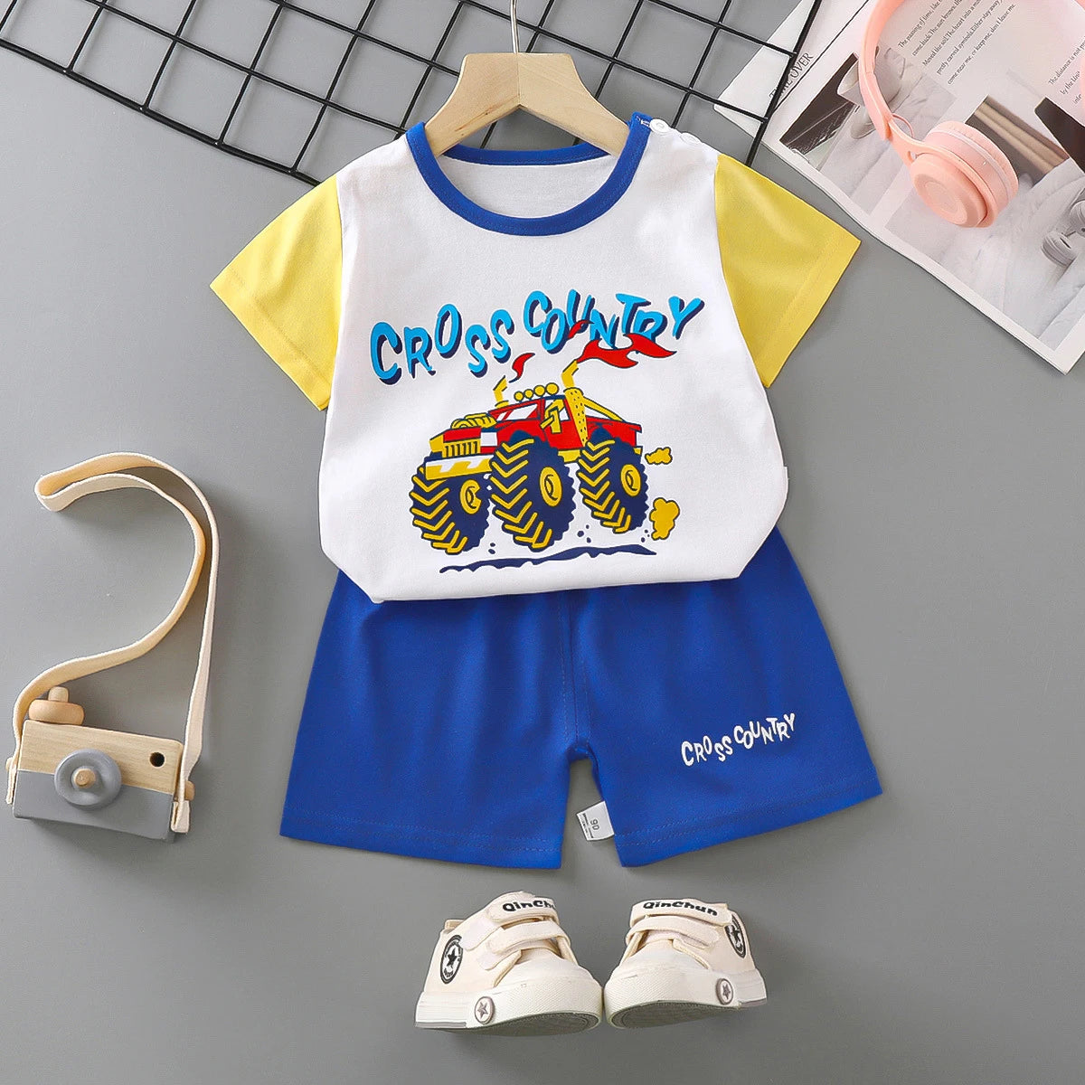 Boys Girl T-shirt Shorts 2PCS Summer