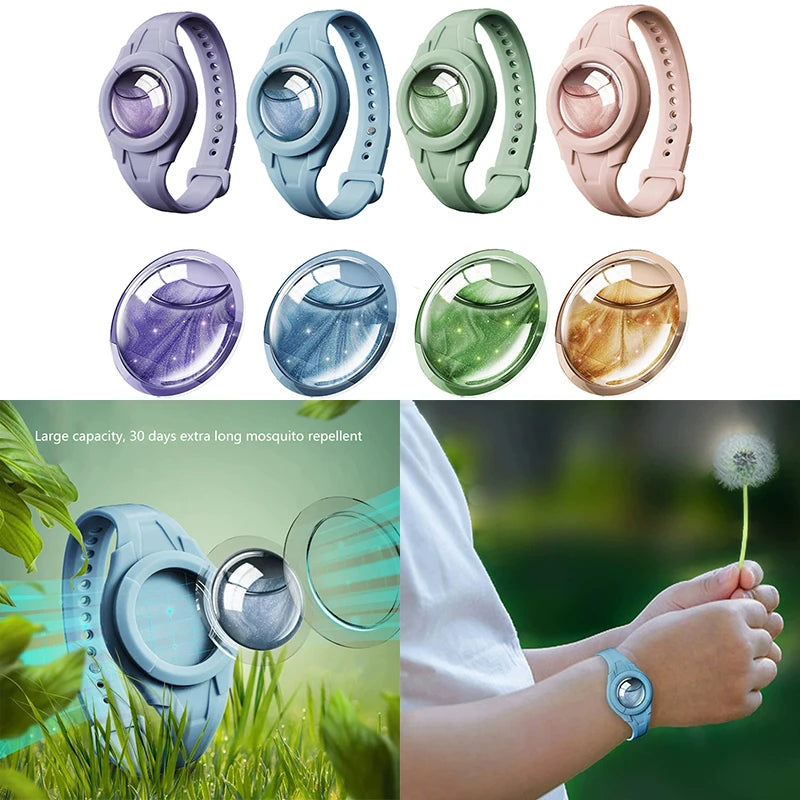 Kids Anti Mosquitoes Bite Wristband Outdoor Mosquitoes Repeller Bracelet With Natural Essential Oil Safe Effective Repeller Bugs