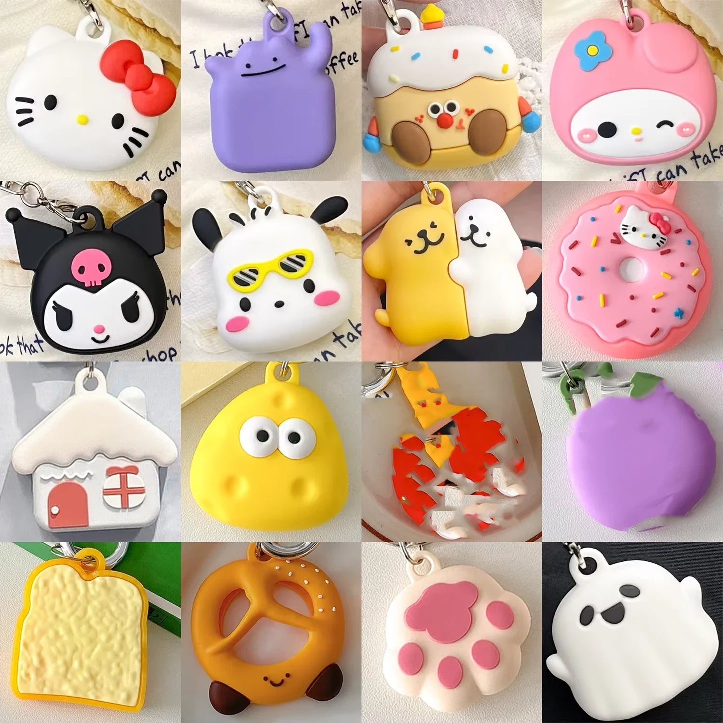 Cartoon silicone Soft Protective For AirTag Case