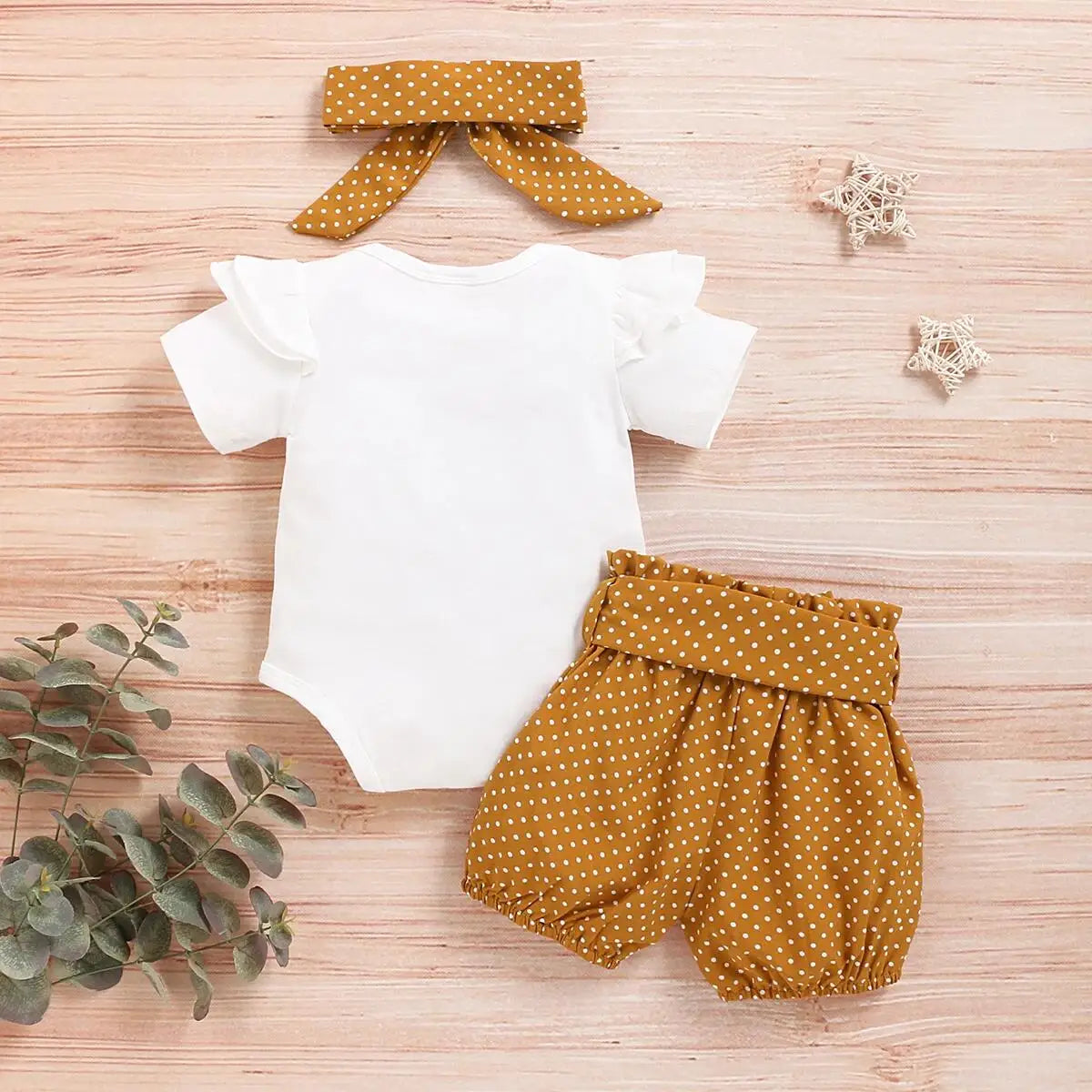 0-18 Month Newborn Baby Girls Clothes Romper Dot Pant