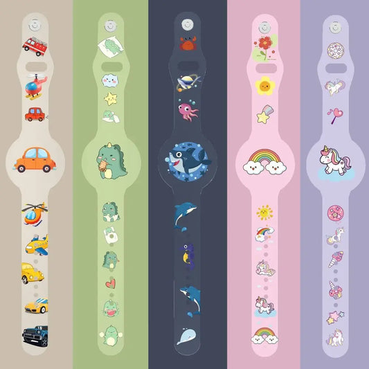 New Waterproof For  Airtag Holder Wristband Kids Silicone
