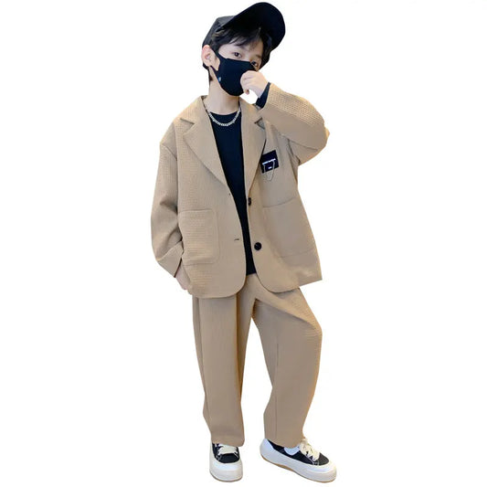 Kids Boys Suit Blazer+Pants Two Piece
