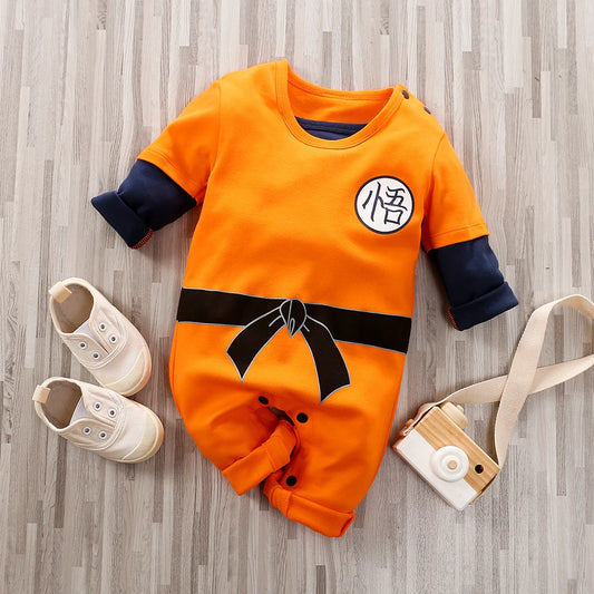Baby Long sleeved Anime Orange Training Suit