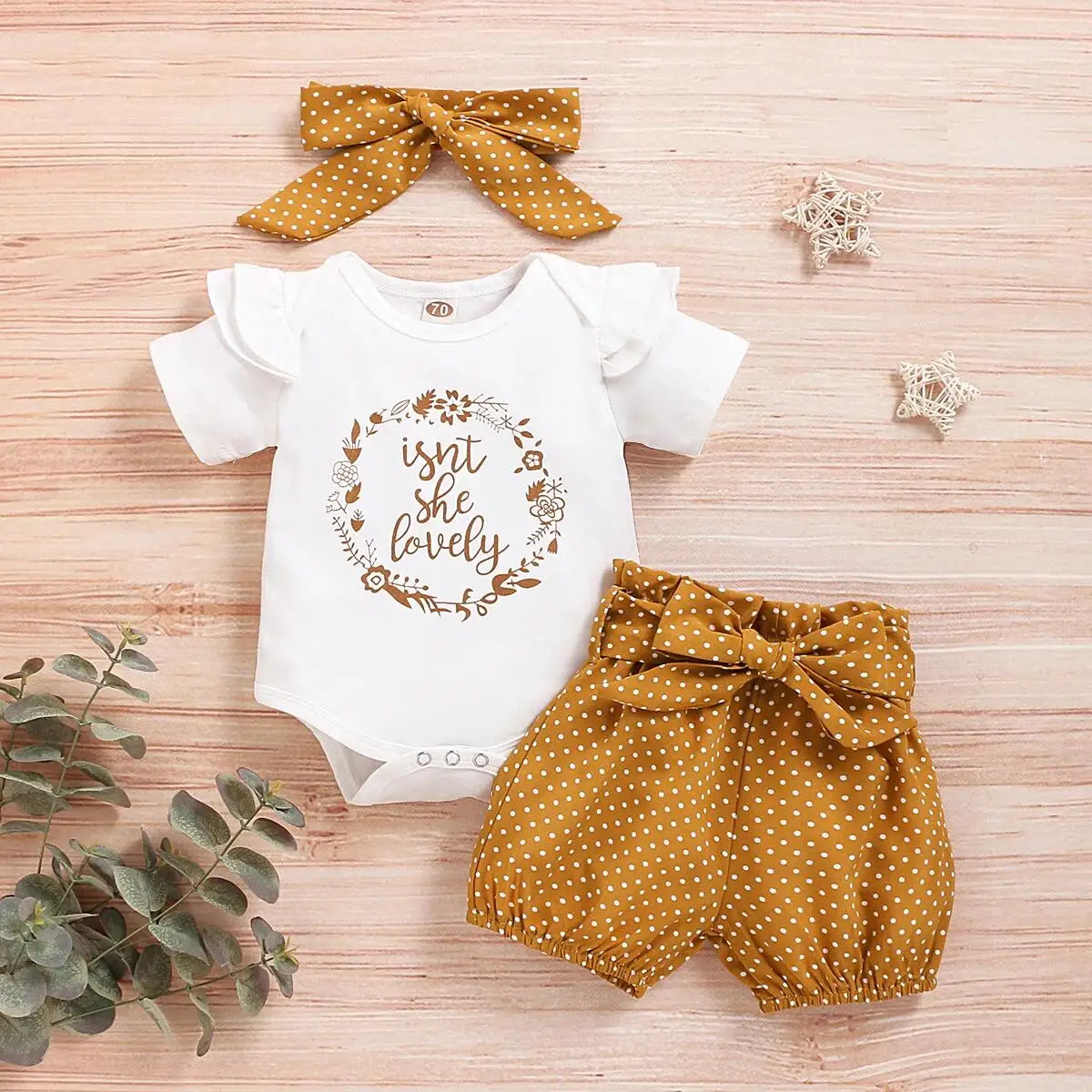0-18 Month Newborn Baby Girls Clothes Romper Dot Pant