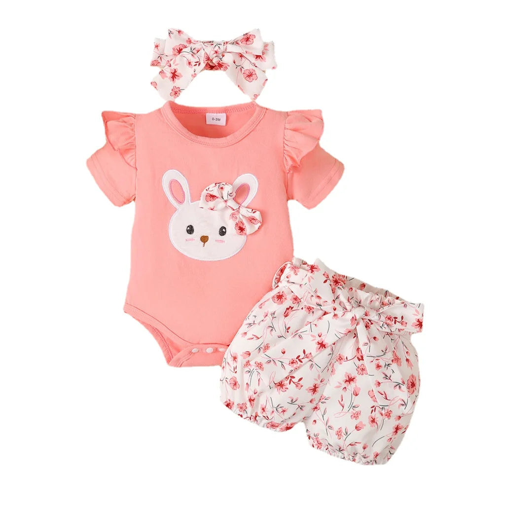 3PCS Baby Girl Clothes Outfits