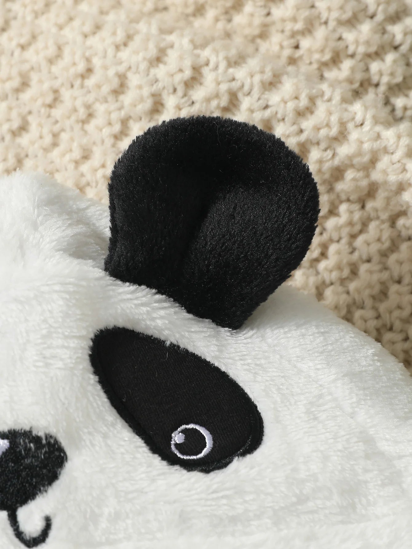 Cute Autumn/Winter Long Sleeve Cartoon Plush Hooded Jumpsuit